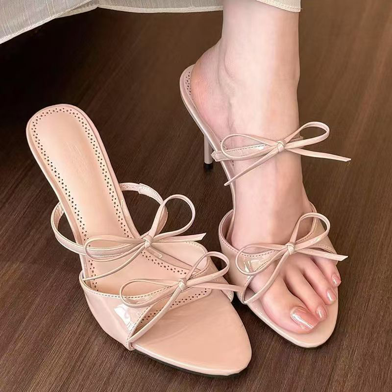 Luxury Lifestyle - Sexy High Heels Slippers Bow Women